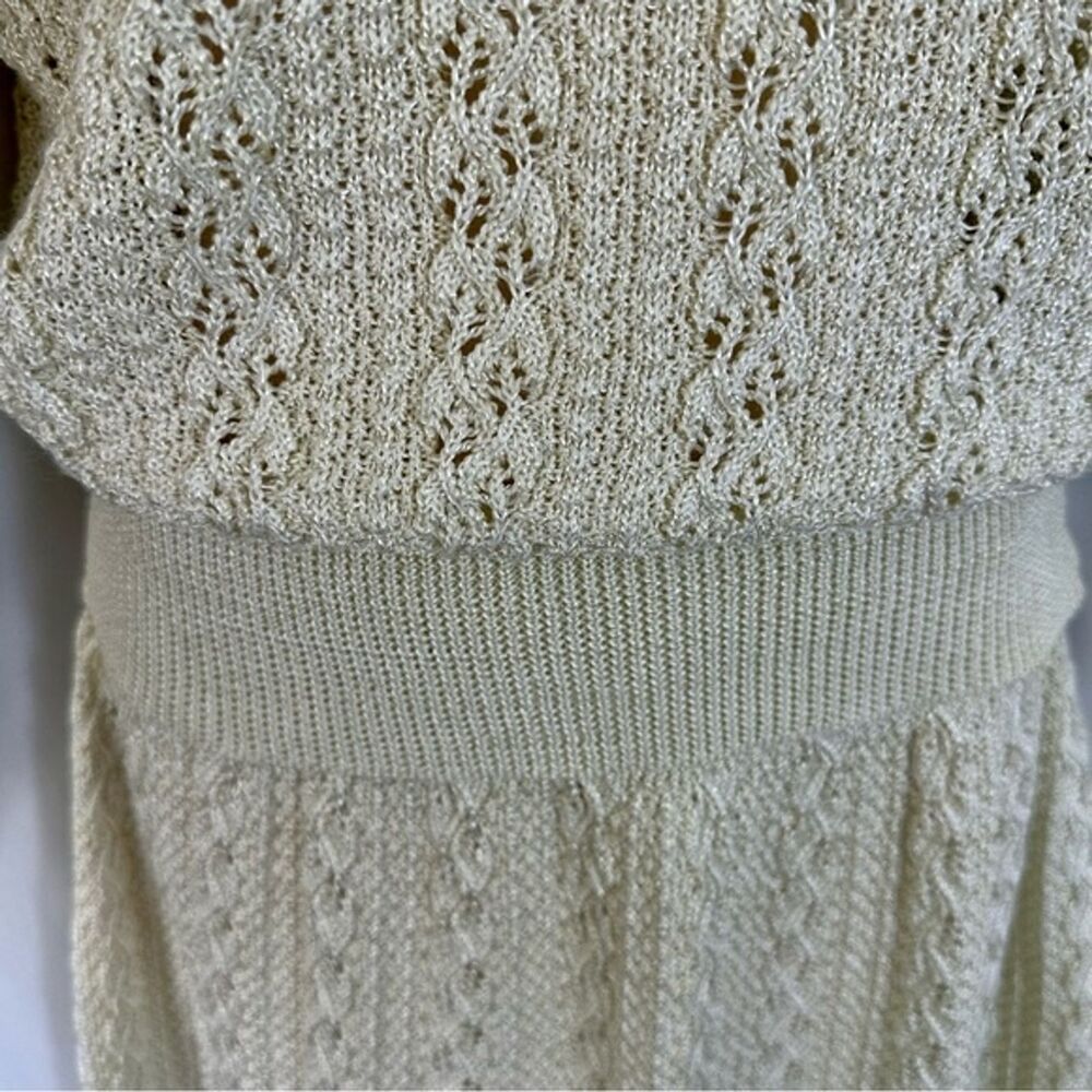 Vintage Vivanti Cottagecore Crochet Sweater Set 70's Grandmacore - Picture 12 of 16